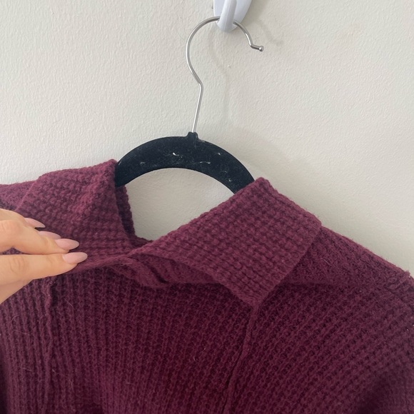 Free People Red Turtle Neck Sweater - Picture 6 of 6